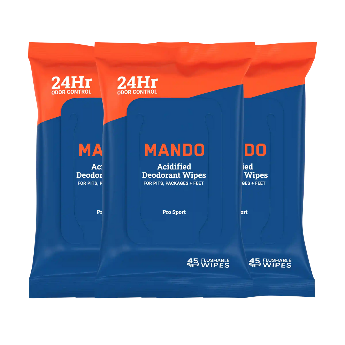 45CT Wipes | Acidified Deodorant Wipes 3-Pack
